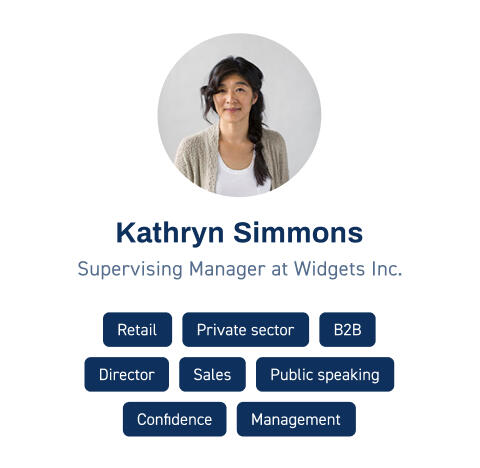 Edtech platform profile component