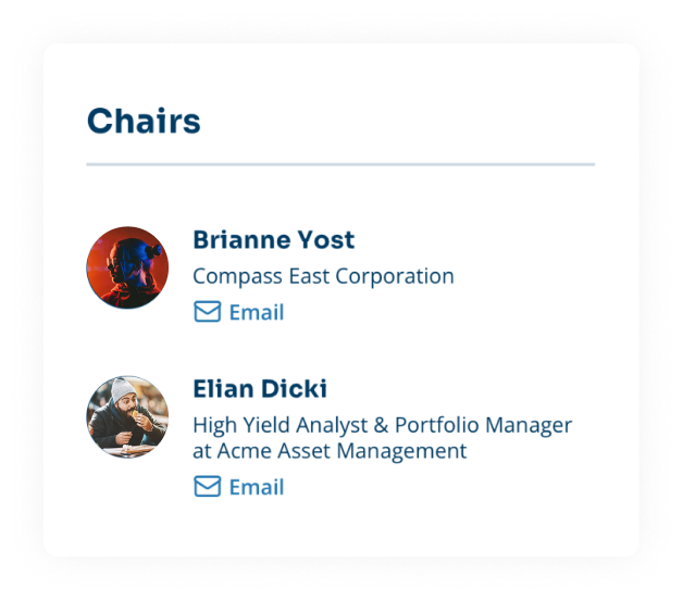 List of financial committee chairs