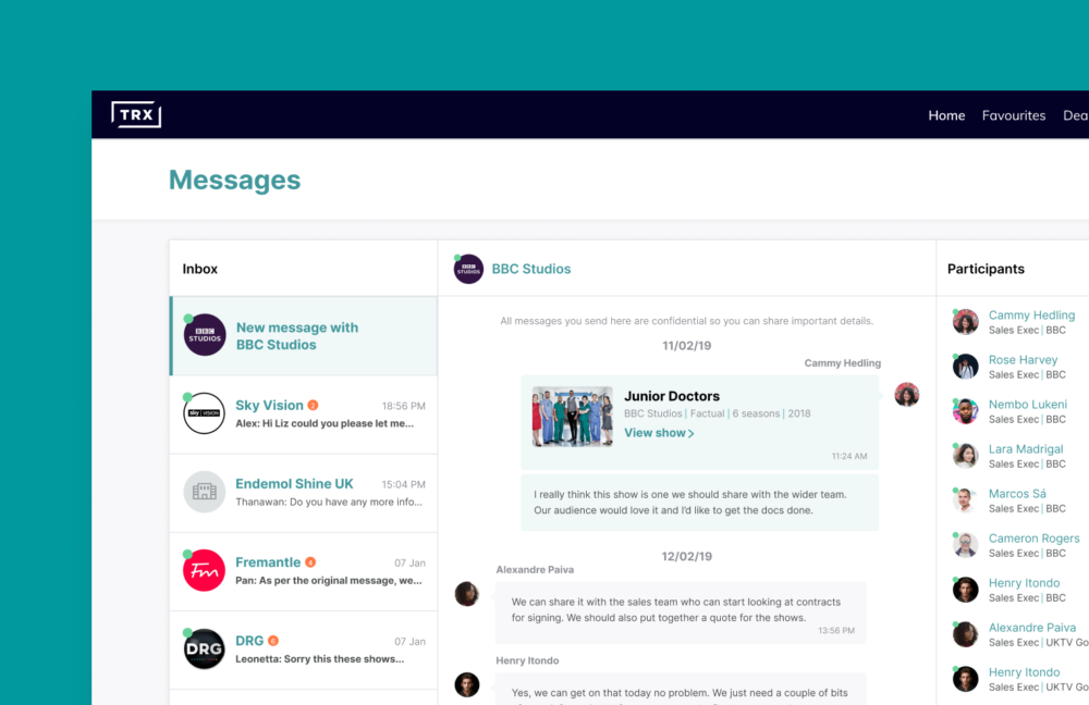 Digital design of messaging platform
