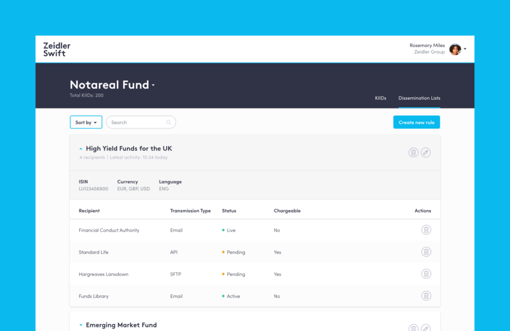 KIID generator tool's UI - a legal tech product design