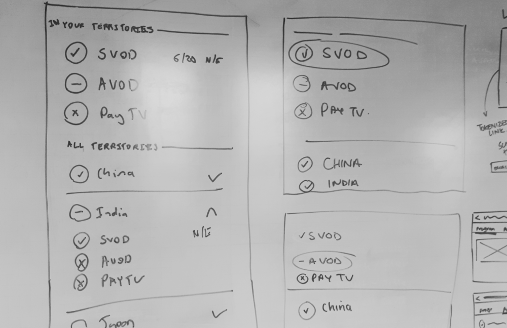 More detail of wireframes