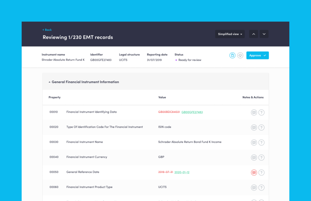 The EMT generator interface we designed - a legal tech product design