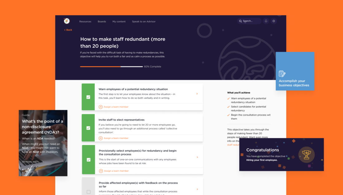 Web page of digital task list