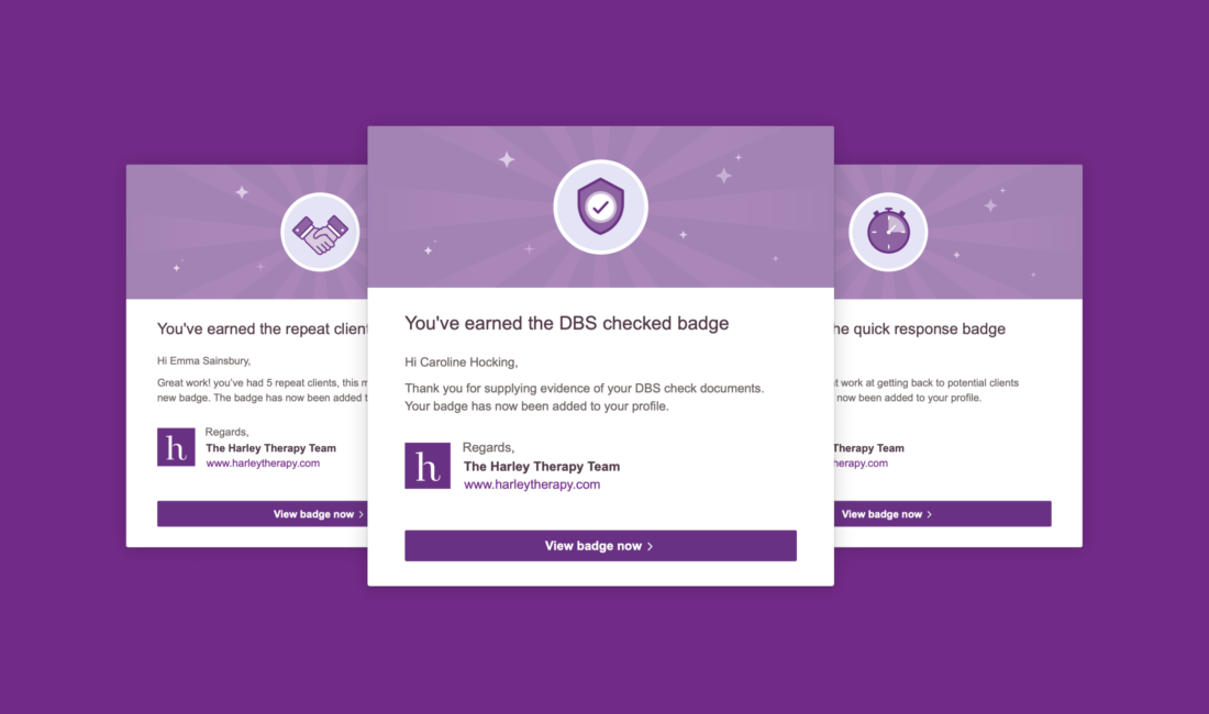 3 achievement badges earned