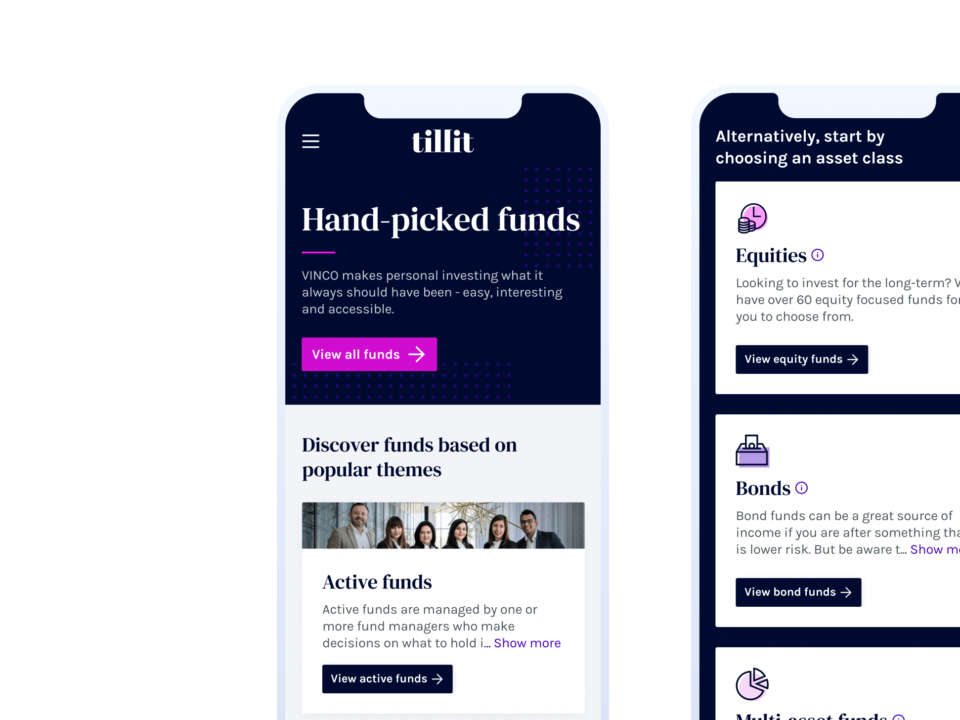 iPhone with fintech Tillit app